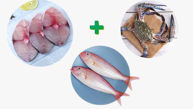 Combo4(Vanjaram(M)(500g)+Crab(1kg)+Sankara(M(1kg))
